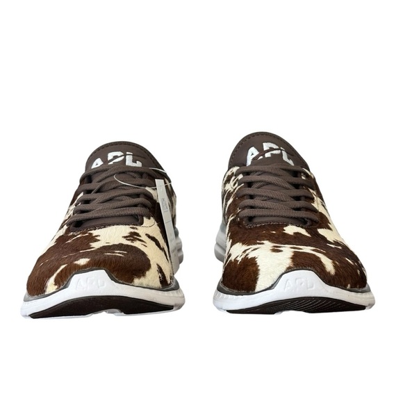 NEW APL Men's Iconic Phantom Deep Brown / White / Cow Sneakers Size 7 - Picture 2 of 8